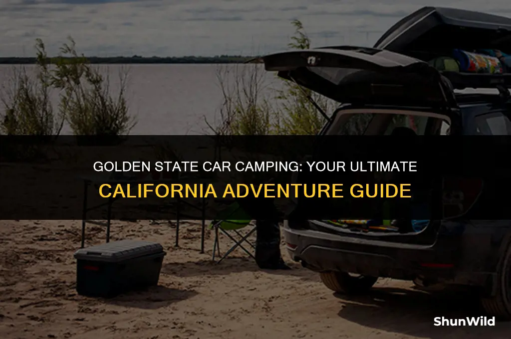 how to car camp in california