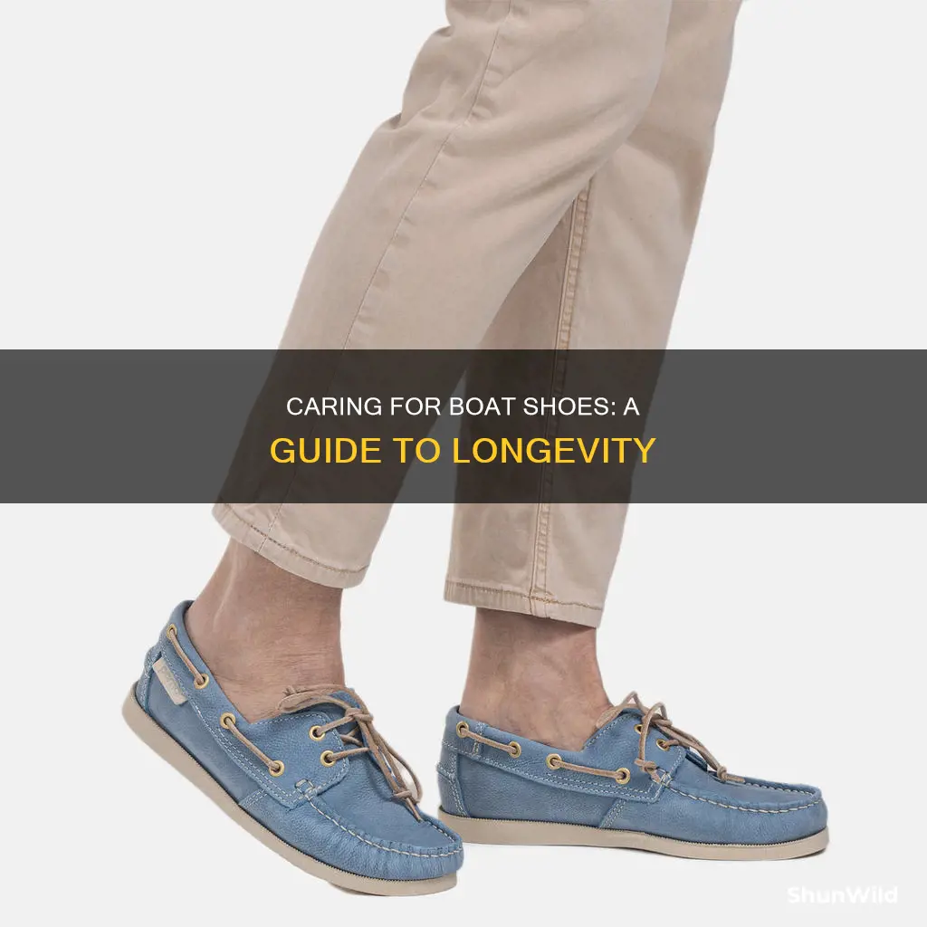 how to care for boat shoes