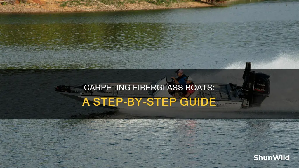 how to carpet a fiberglass boat