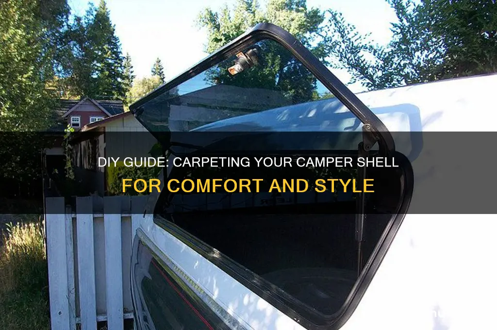how to carpet camper shell