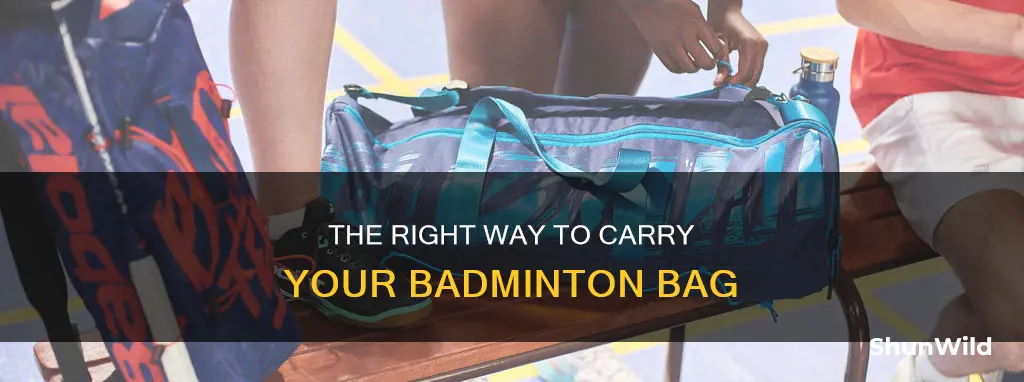 how to carry a badminton bag