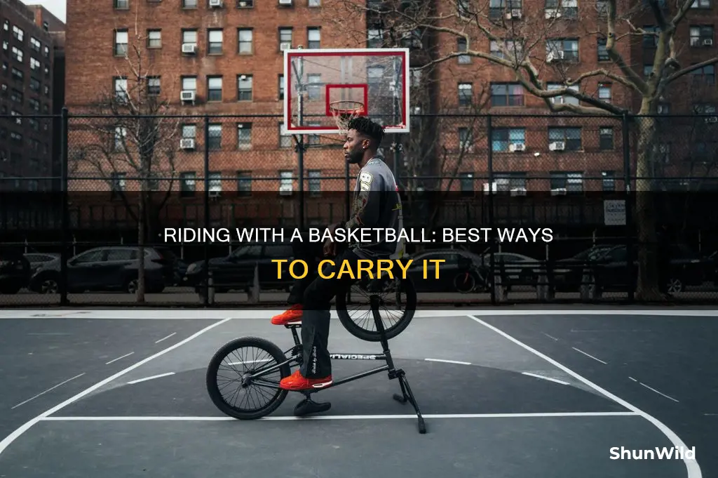 how to carry a basketball on a bike