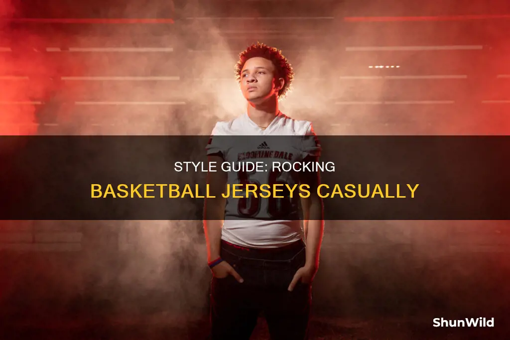 how to casually wear a basketball jersey