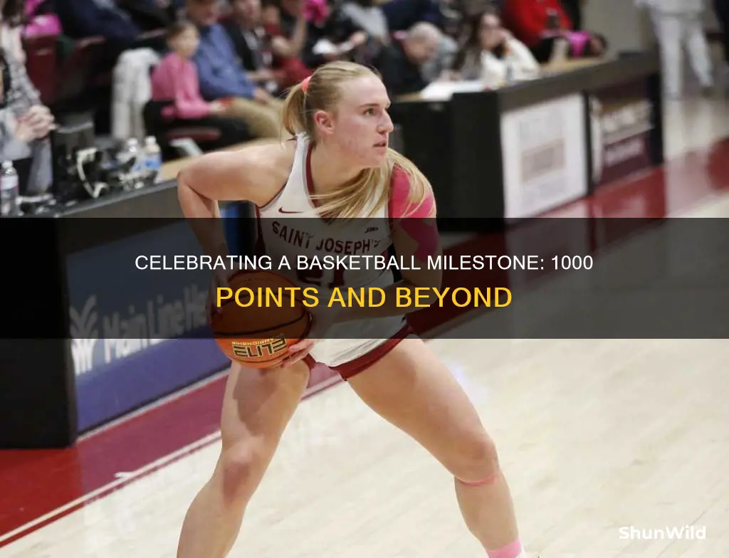 how to celebrate 1000 points in basketball