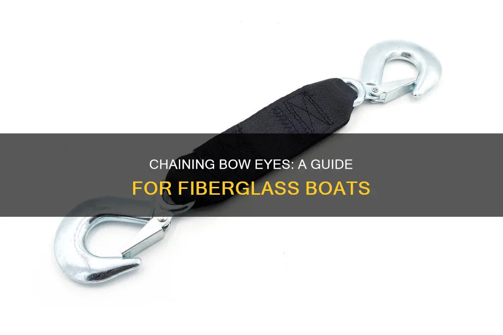 how to chain bow eye on fiberglass boat