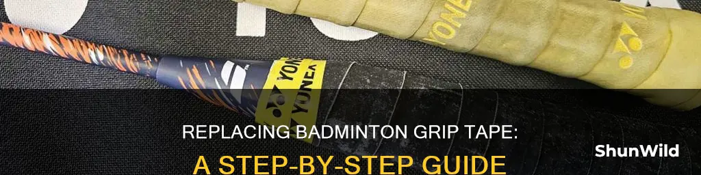 how to change badminton racket grip tape