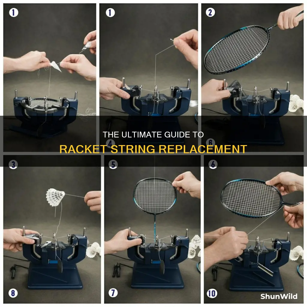 how to change badminton racket string