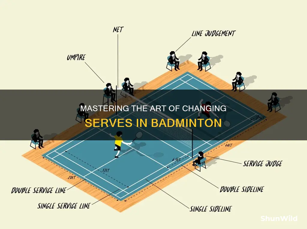 how to change serves in badminton