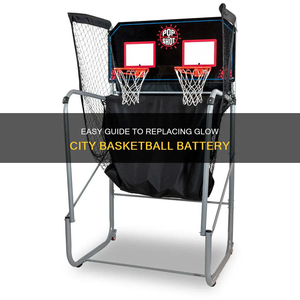 how to change the battery in a glow city basketball