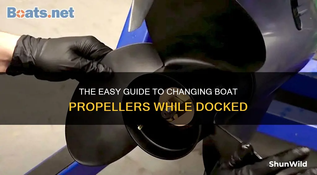 how to change your boat propeller while docked