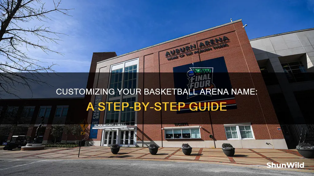 how to change your name in basketball arena