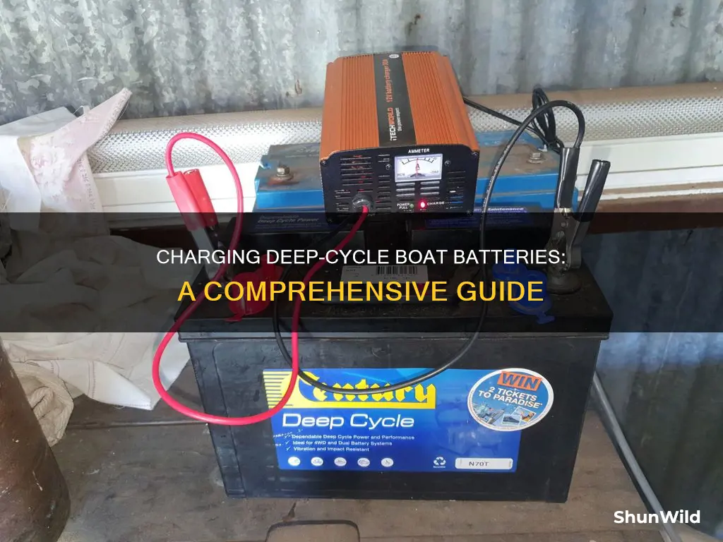 how to charge a deep cycle boat battery