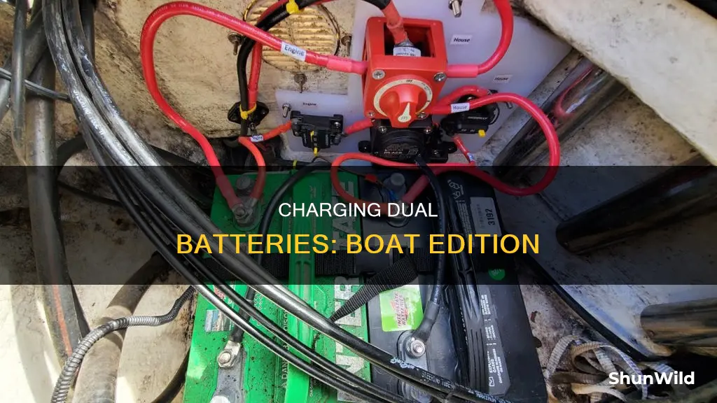 how to charge a dual battery system in a boat