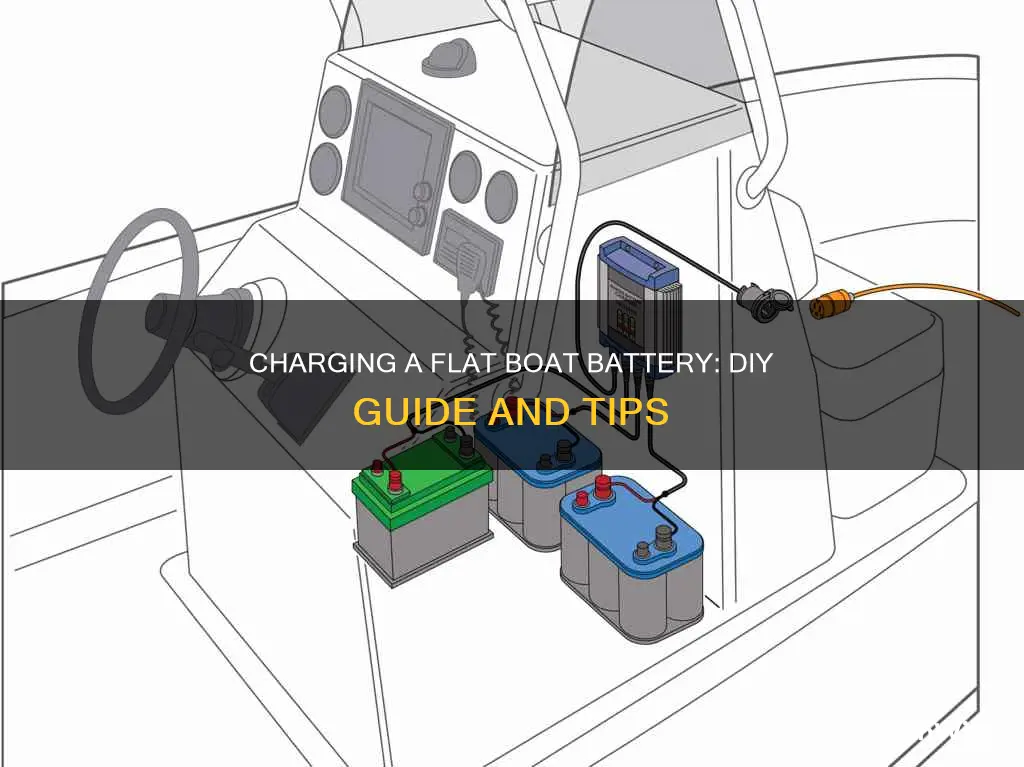 how to charge a flat boat battery