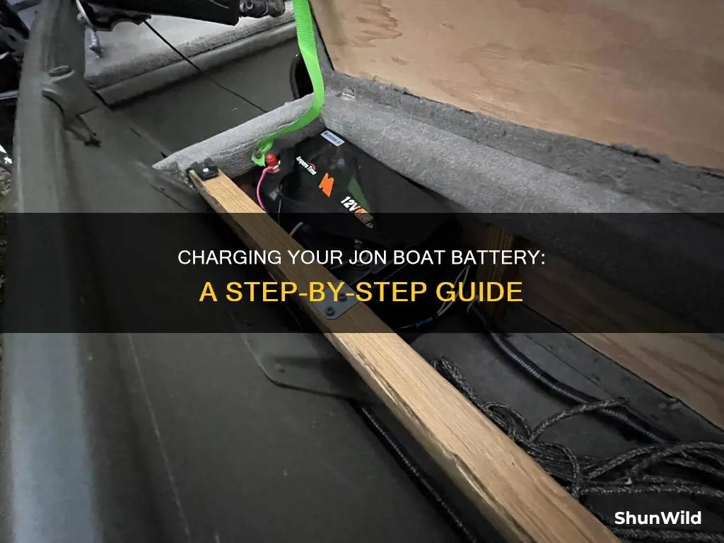 how to charge jon boat battery