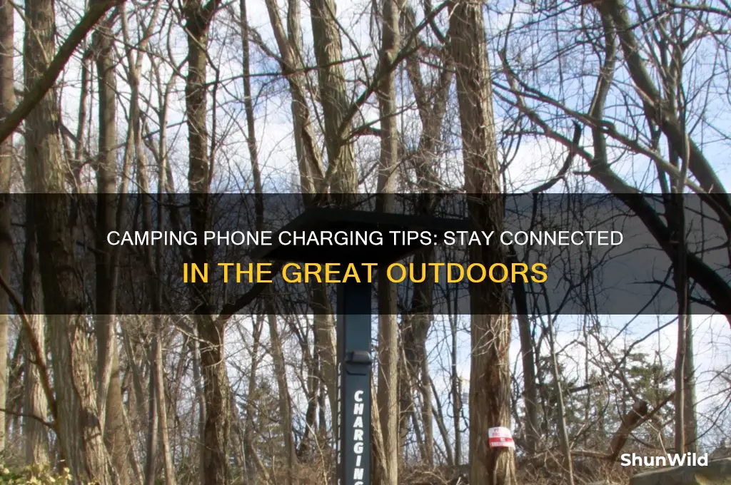 how to charge phone camping