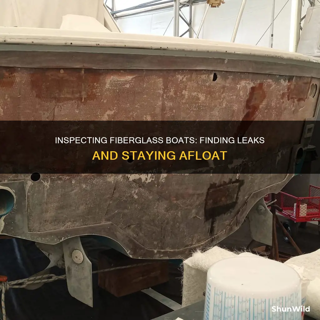 how to check a fiberglass boat for leaks