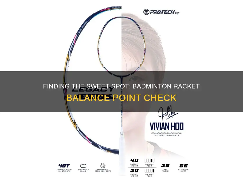 how to check balance point in badminton racket