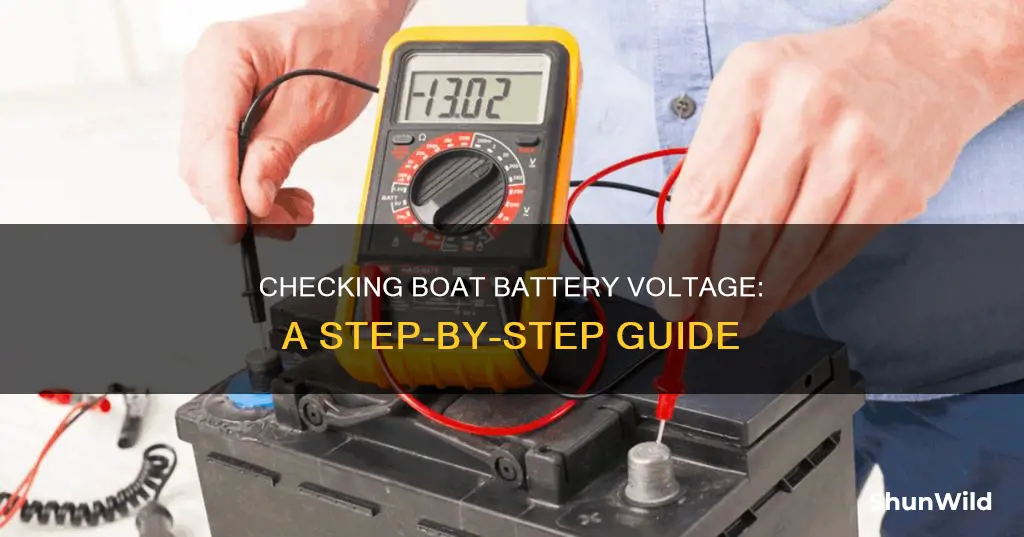 how to check boat battery voltage