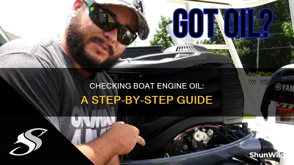 how to check boat engine oil