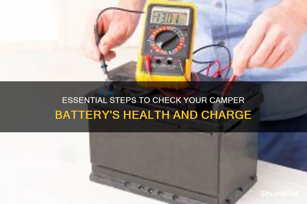 how to check camper battery