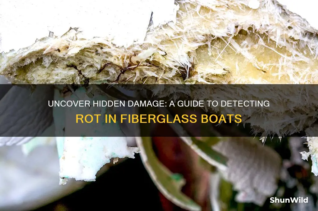 how to check for rot in a fiberglass boat