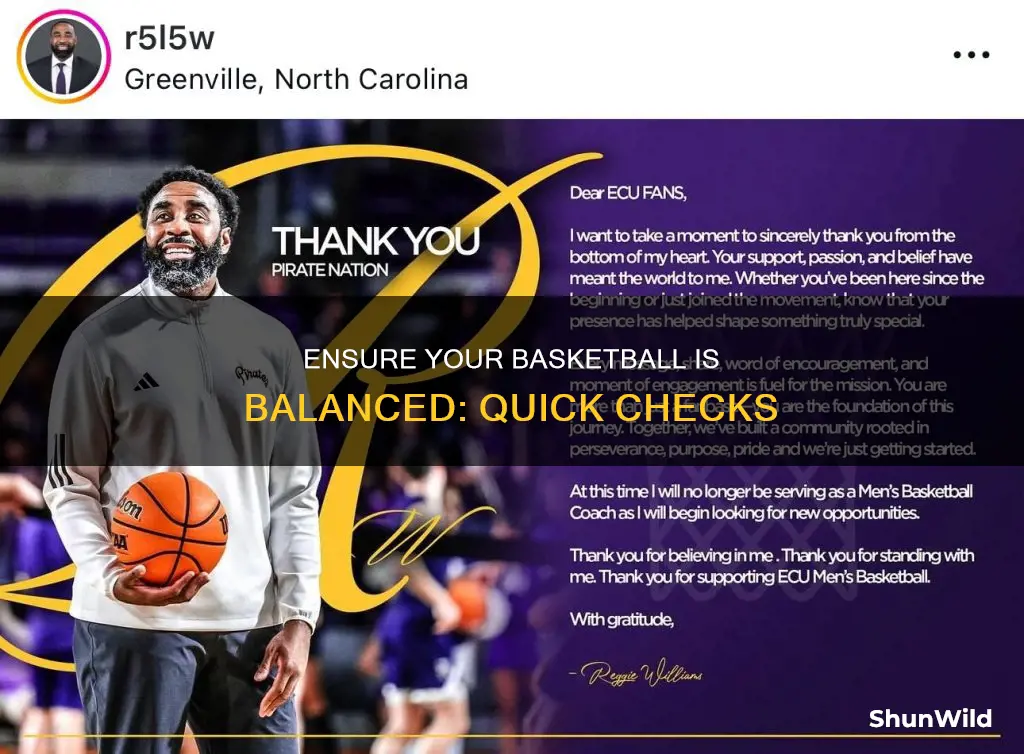 how to check if your basketball is not lopsided