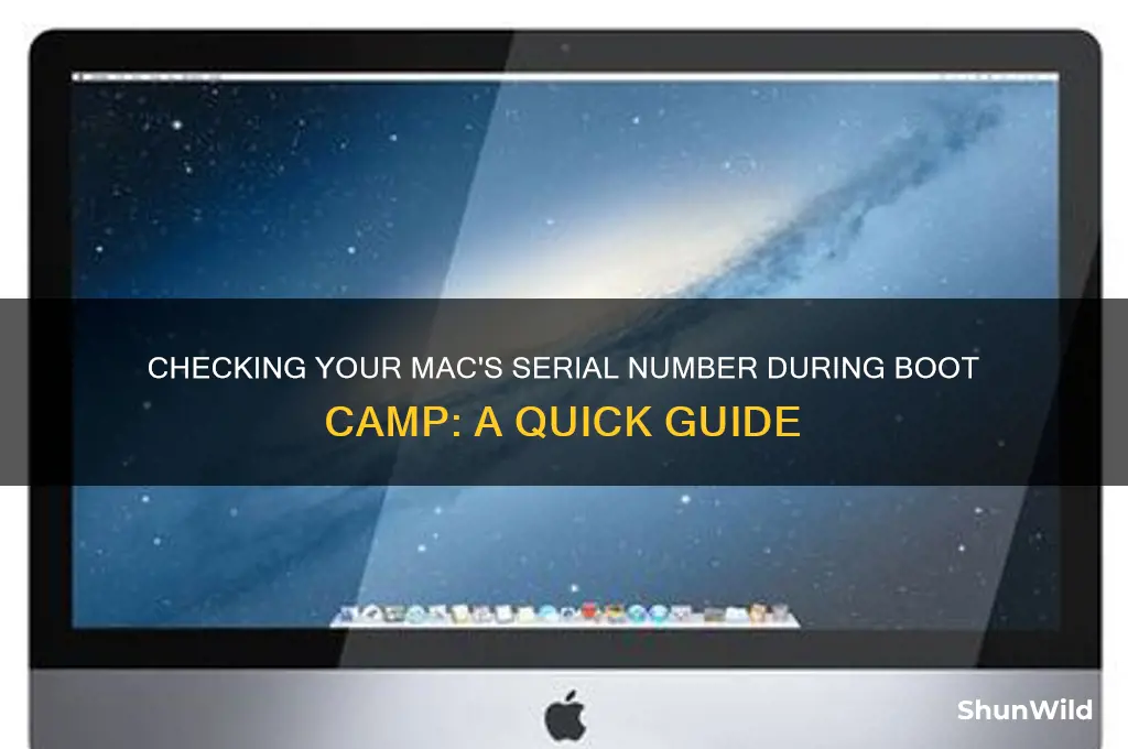 how to check serial number while in boot camp