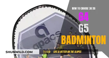 Choosing the Right Badminton Racket: 3U, 2U, G4, G5