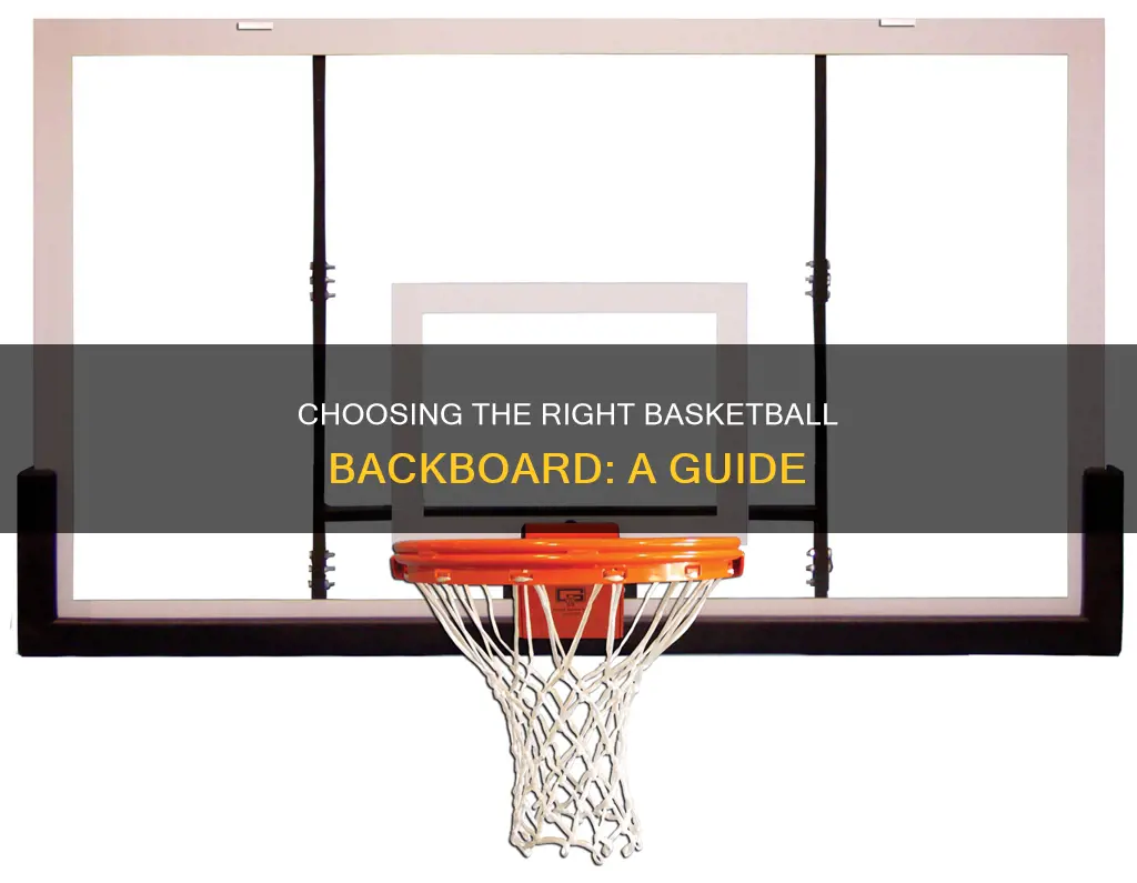 how to choose a basketball backboard