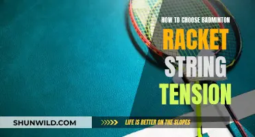 Selecting Badminton Racket String Tension: A Beginner's Guide