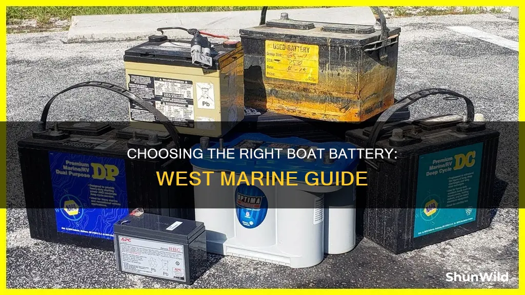 how to choose battery for a boat west marine