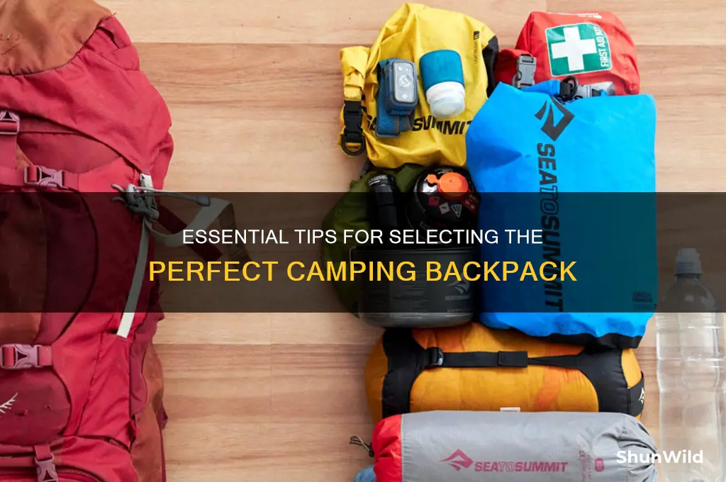 how to choose camping backpack