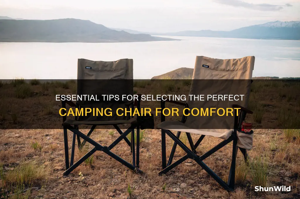 how to choose camping chair