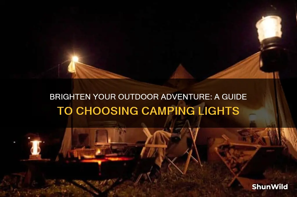how to choose camping lights