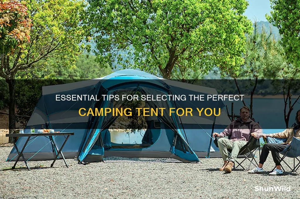 how to choose camping tent