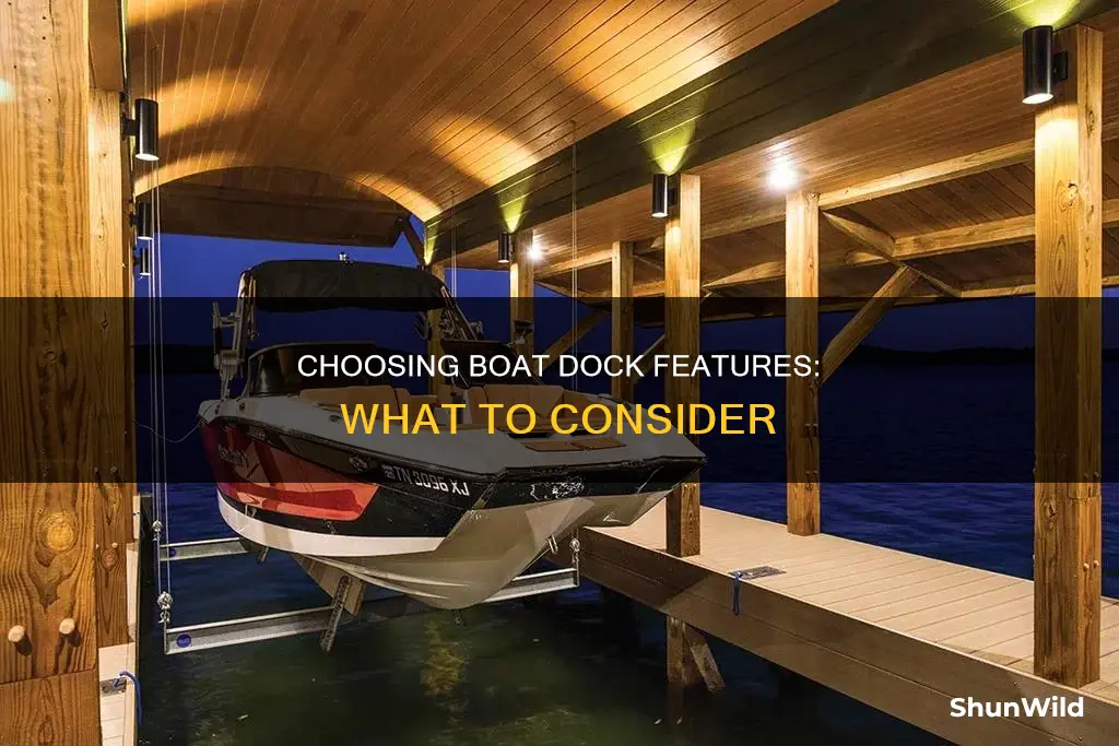 how to choose features for boat docks