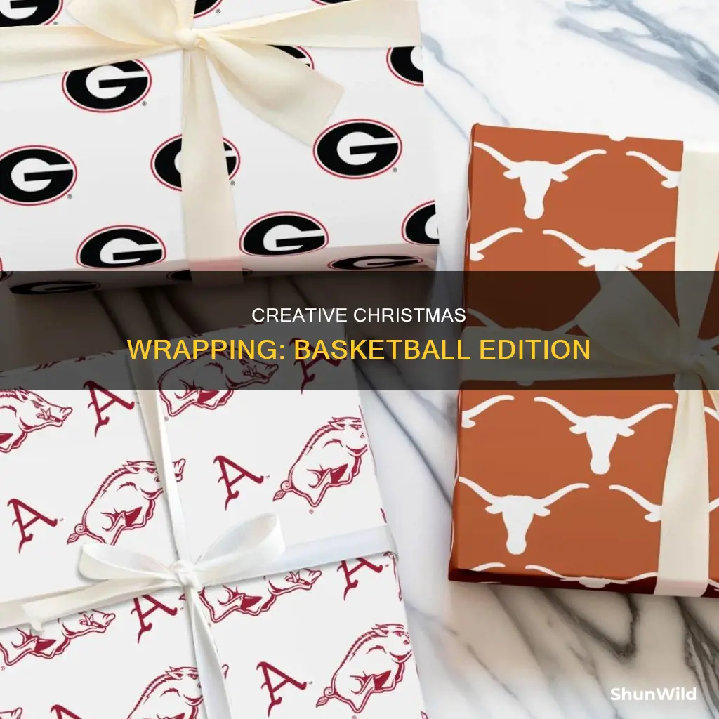 how to christmas wrap a basketball