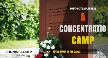 Citing Concentration Camp Plaques: A Guide to Proper Documentation