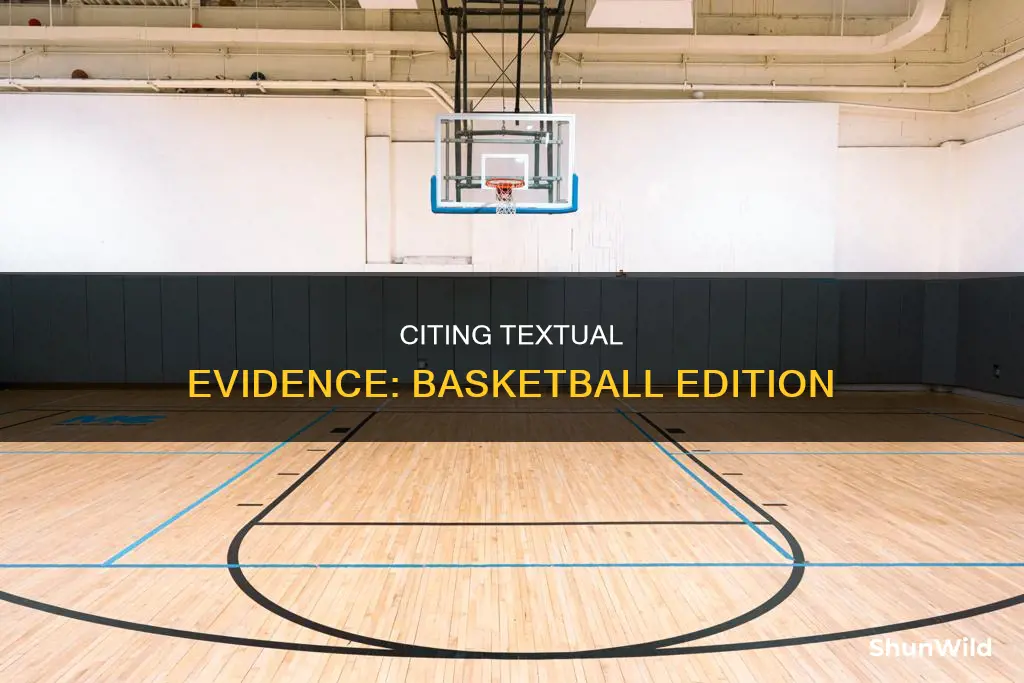 how to cite textual evidence powerpoint basketball