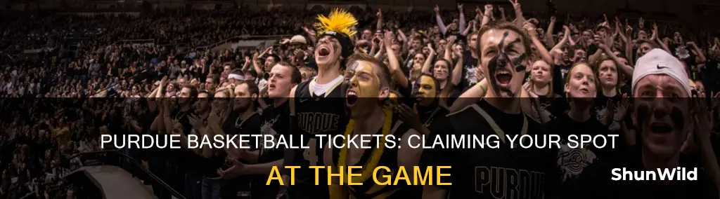 how to claim purdue basketball tickets