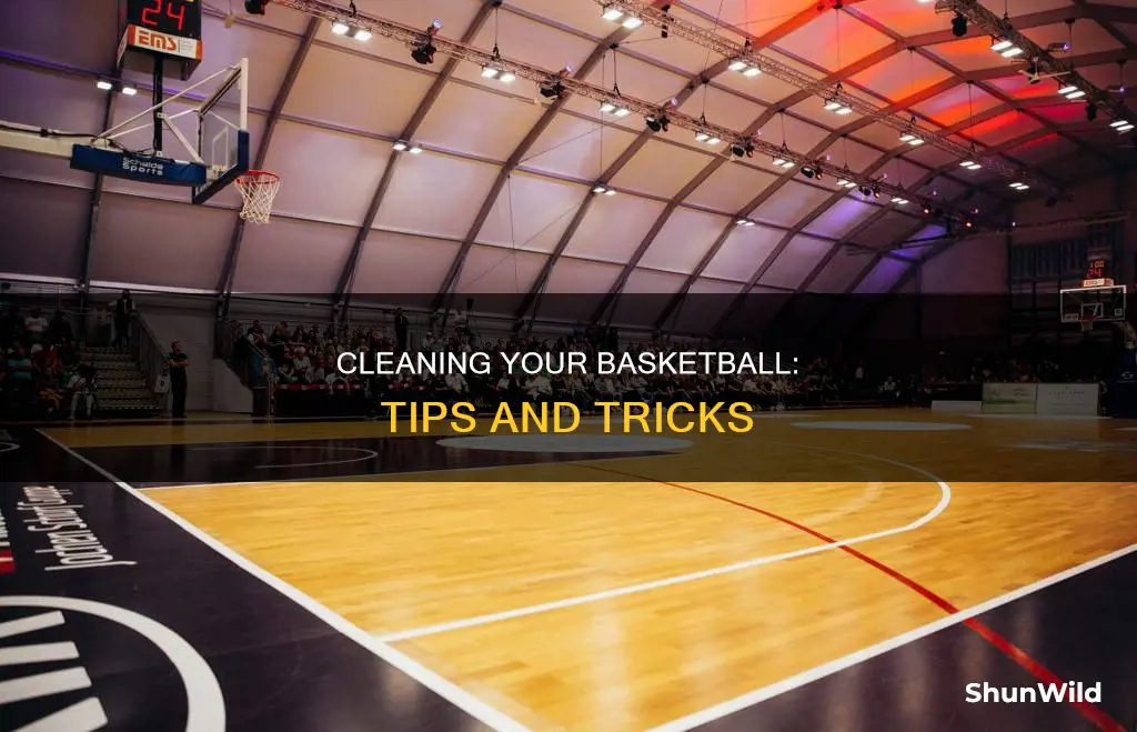 how to clean a basketball ball