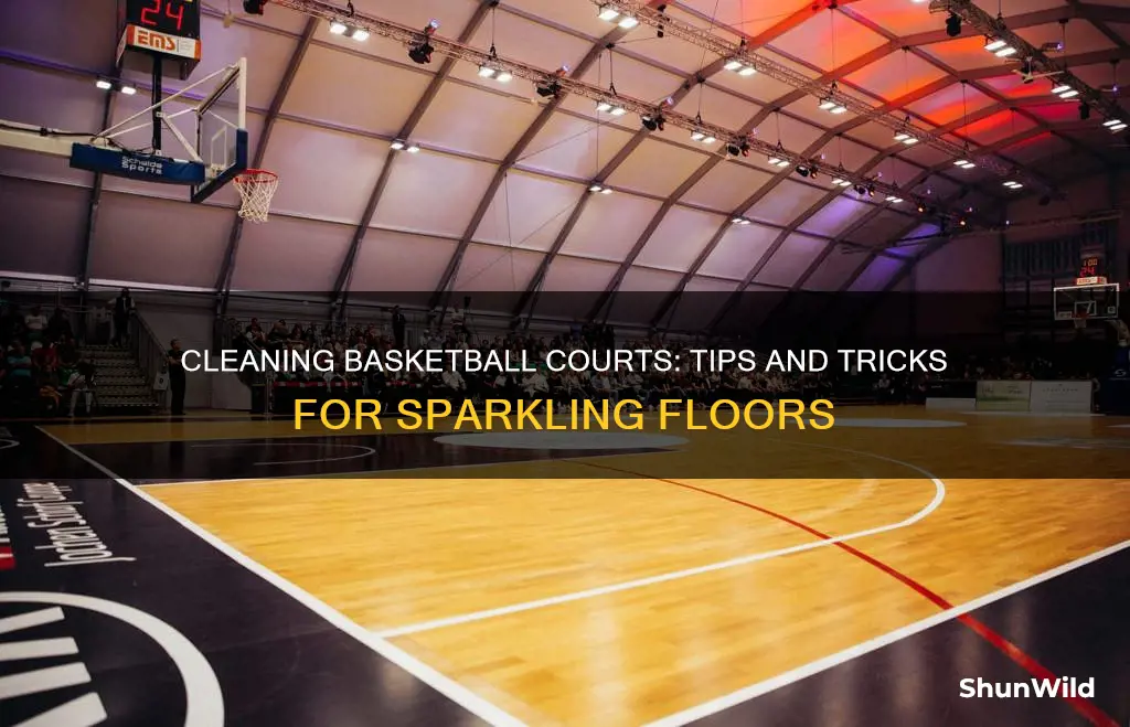 how to clean a basketball floor