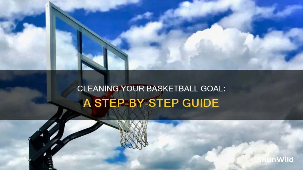 how to clean a basketball goal