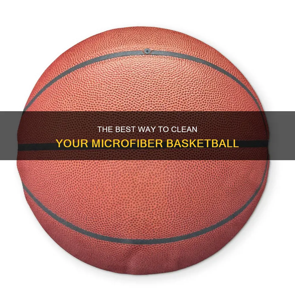 how to clean a microfiber basketball