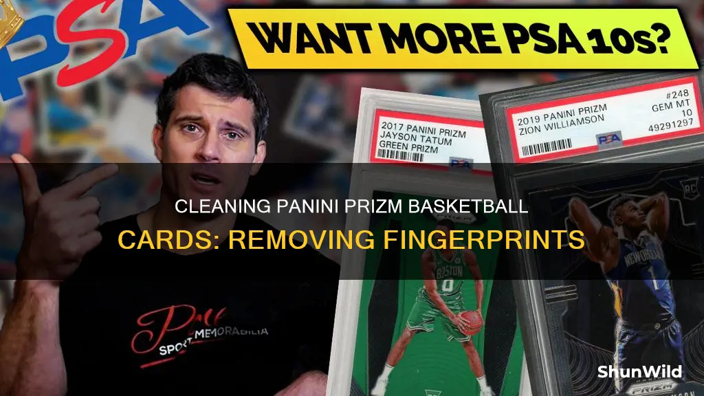 how to clean a panini prizm basketball card fingerprints