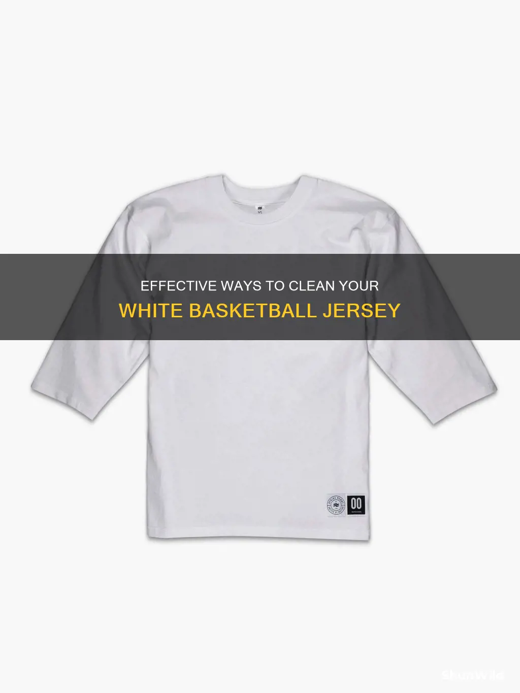 how to clean a white basketball jersey
