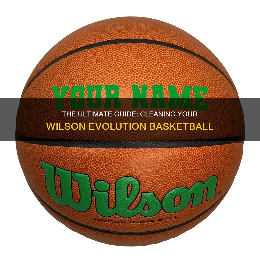 how to clean a wilson evolution basketball