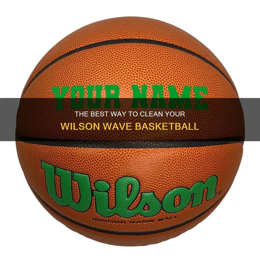 how to clean a wilson wave basketball