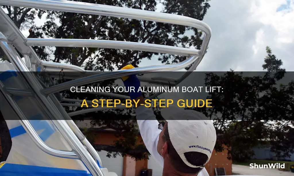 how to clean aluminum boat lift